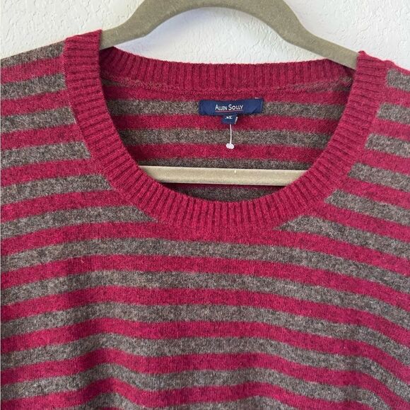 Allen Solly Womens Stripped Lambswool Long Sleeve Crewneck Sweater Sz XL Preppy - Picture 4 of 8